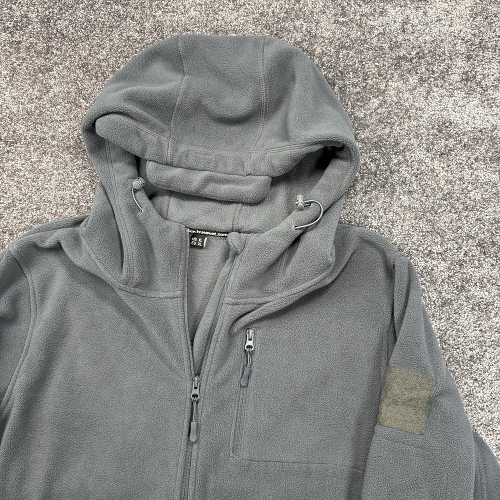 Baerskin Tactical Hoodie V1 Mens XL Gray Full Zip Fleece Multi-Pocket Jacket - Picture 2 of 14